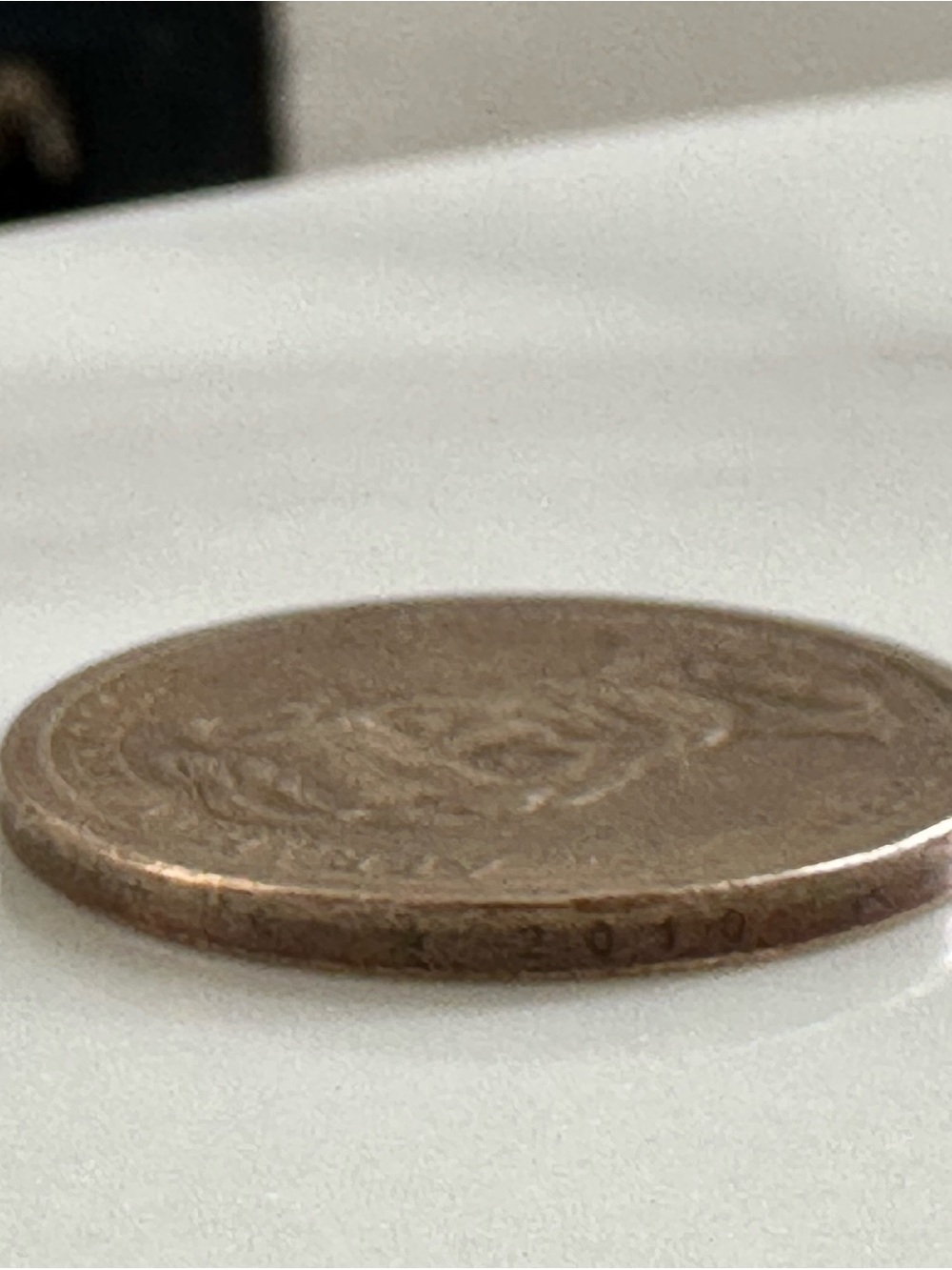 2010 Presidential Dollar Abraham Lincoln Partial /Weak Edge Lettering Mint Error - Picture 4 of 8